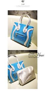 หมดค่ะกระเป๋าLuluhouse รุ่น L68-01blu  กระเป๋าแฟชั่นเกาหลี ดีไซน์ยอดนิยมค่ะ เรานำเข้าของแท้ 100% ค่ะ